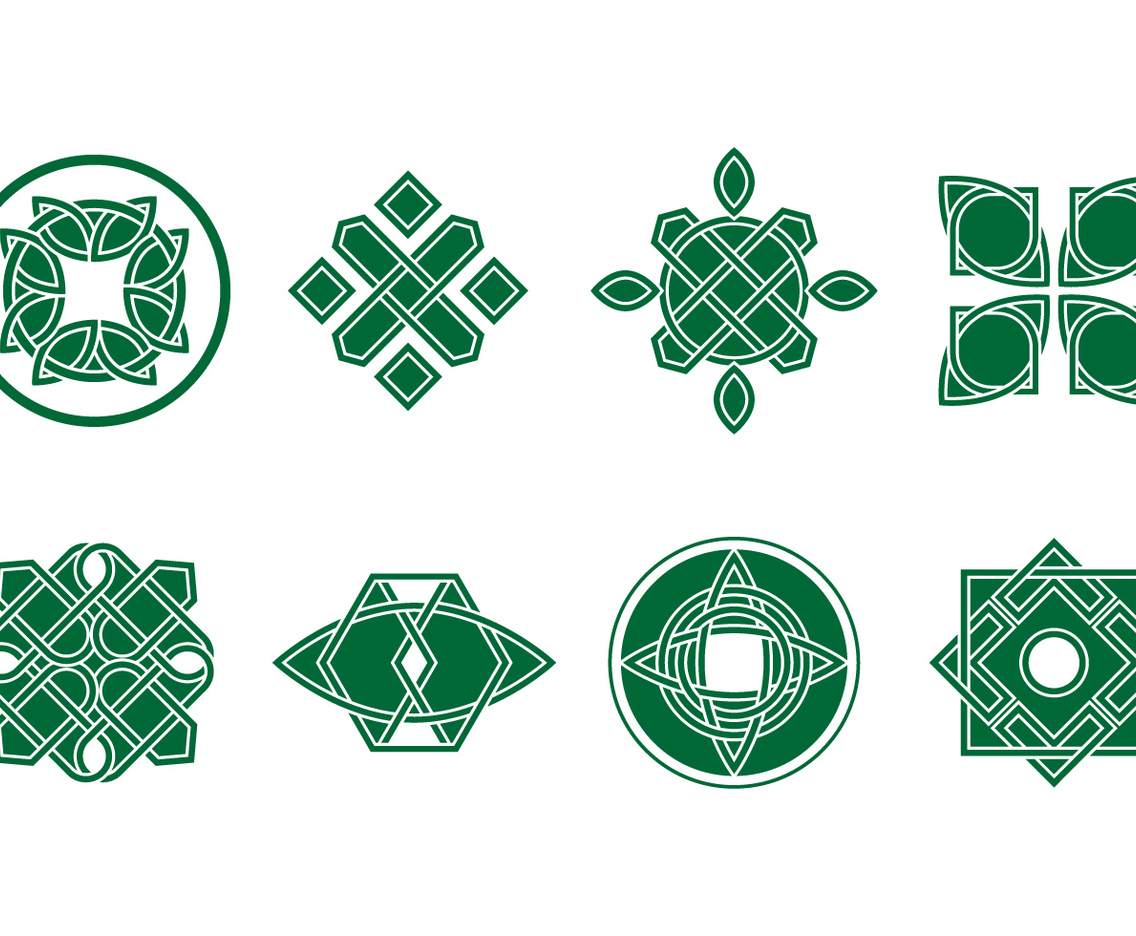 Free Green Celtic Ornament Vector