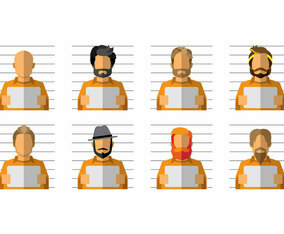 Free Mugshot Cartoon Vector
