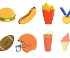 Free Tailgate Party Icon Set