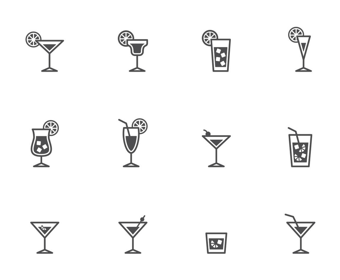 Cocktails Icons