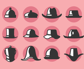 Bonnet and Hat Vector Icons