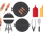 Flat Barbecue Set