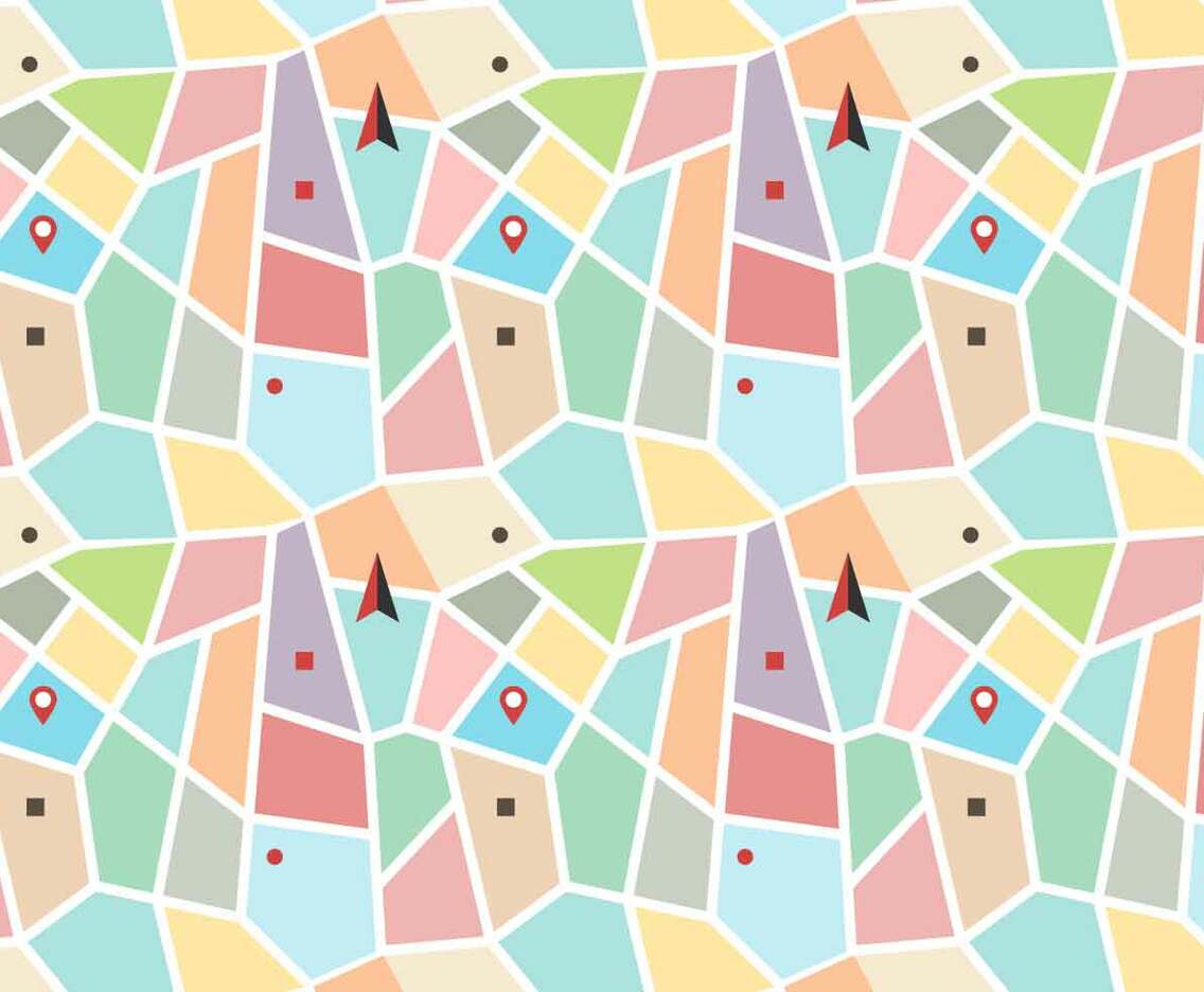 Colorful Flat Map Legend Vector