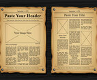 Old Newspaper Vector Templates