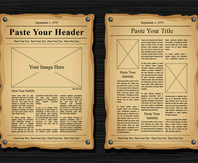 Old Newspaper Vector Templates