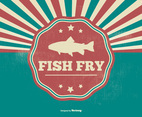 Fish Fry Retro Illustration