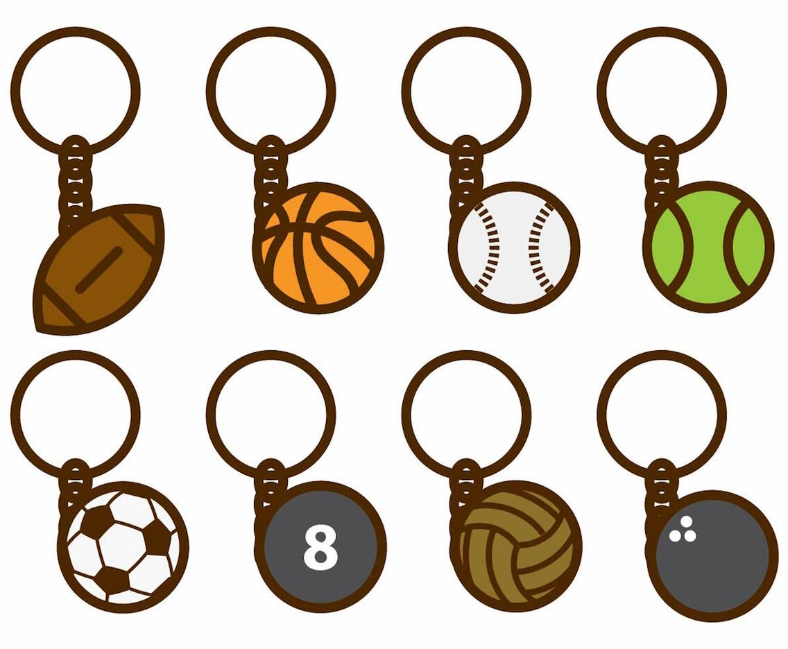 Free Sport Key Chains Vector