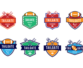 Free American Football Tailgate Party Badges