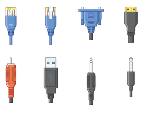 Free Cable And Connector Vector