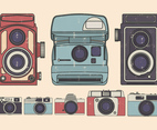 Vintage Camera Illustration set