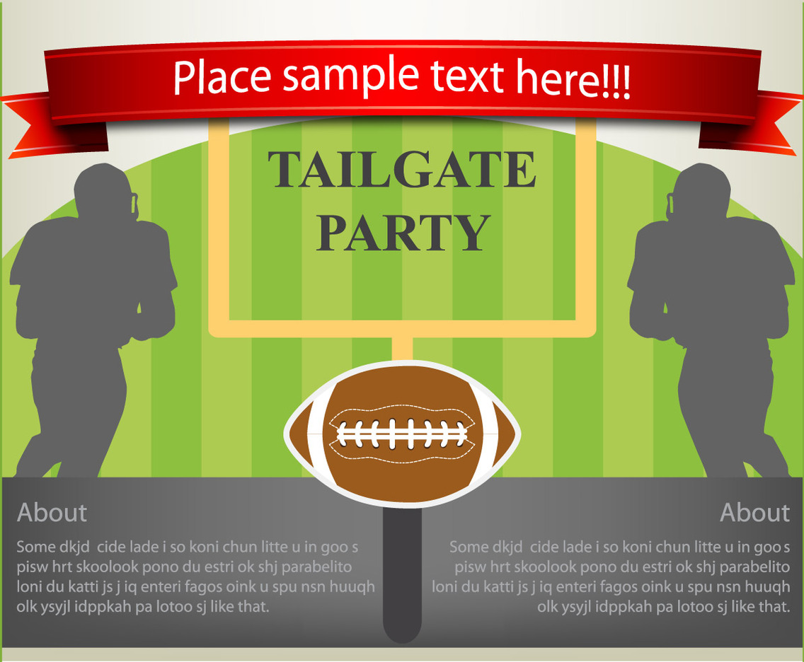 Vector Flyer Design Tailgating