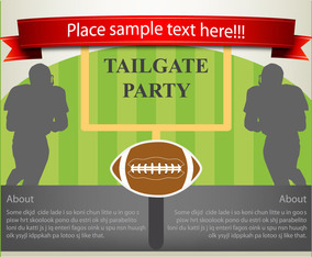 Vector Flyer Design Tailgating