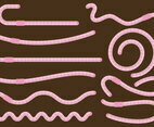 Cartoon Earthworms