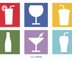 Assorted Drinks Icon Set
