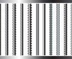 Sreel Rebars Set on White Background