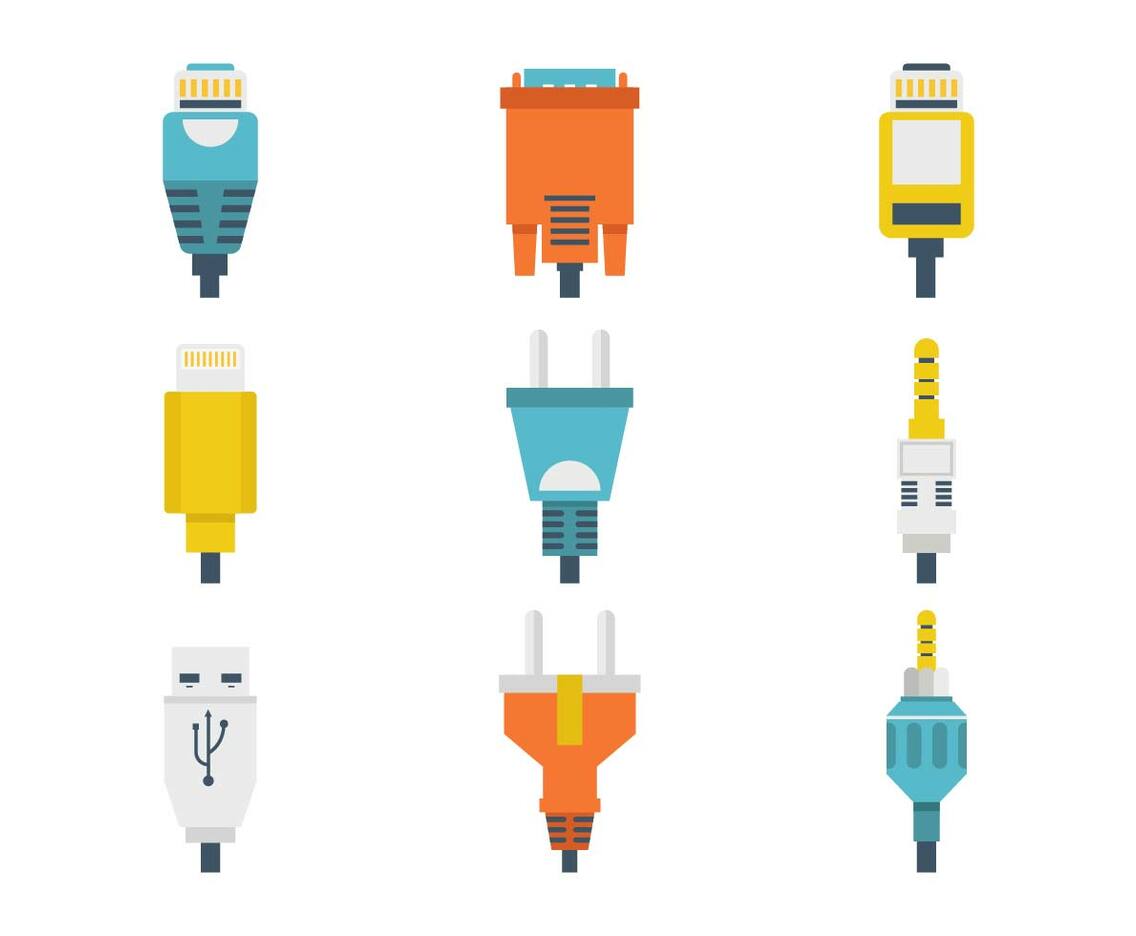 Free Different Connection Plug Vector