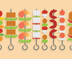 Free Brochette Icons Vector