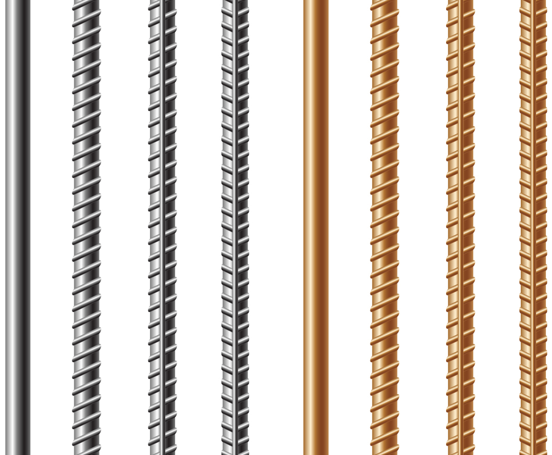 Free Rebars and Reinforcement Steel Vector