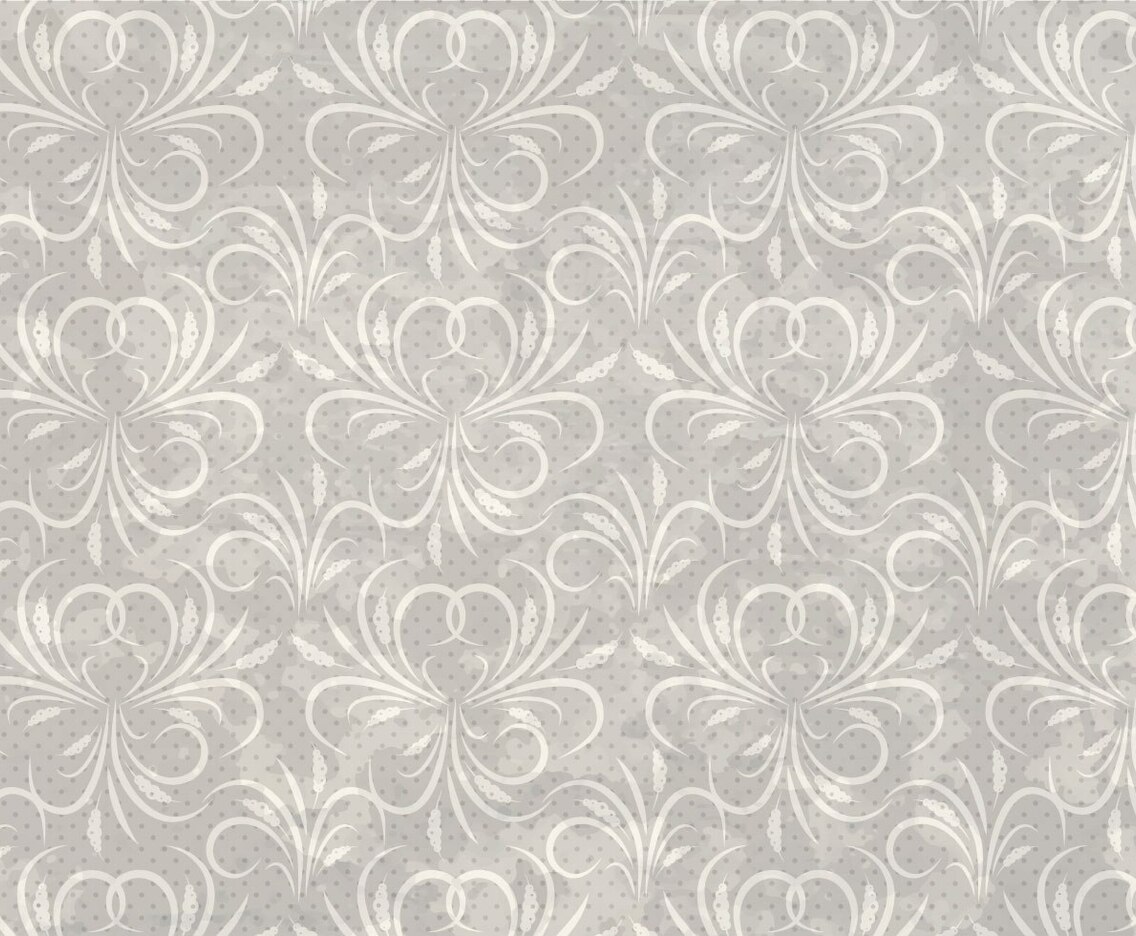 Dotted Vector Western Flourish Seamless Pattern
