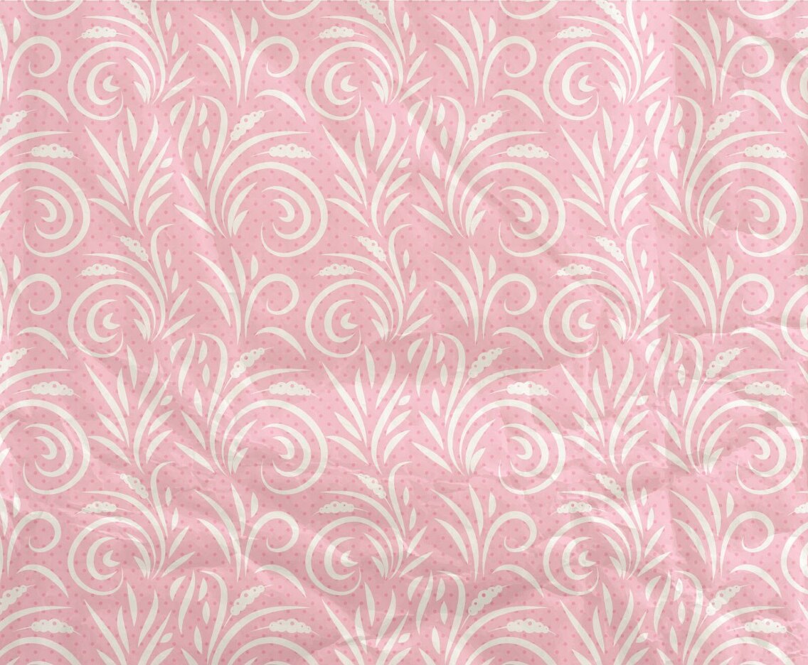 Pink Vector Western Flourish Seamless Pattern