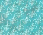 Blue Vector Western Flourish Seamless Pattern