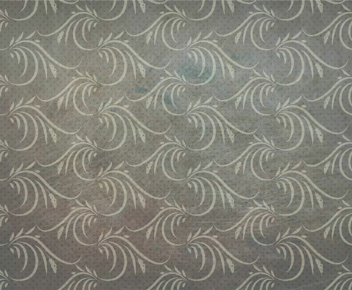 Charcoal Vector Western Flourish Seamless Pattern