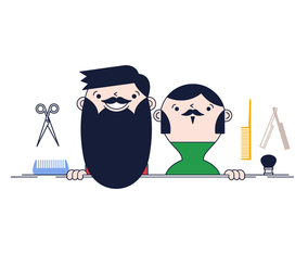 Free Beard Grooming Vector