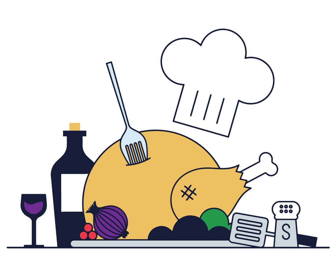 Free Chicken Dinner Vector