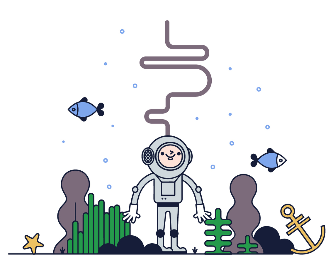 Free Diver Vector