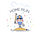 Free Home Run Vector