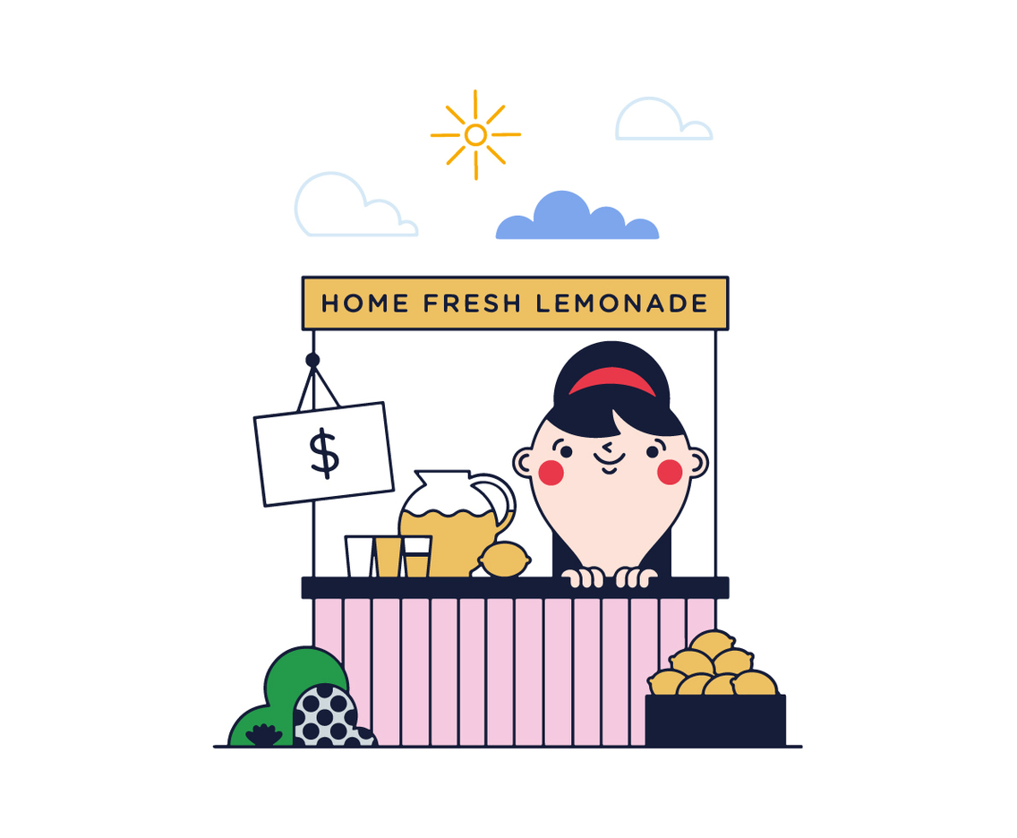 Free Lemonade Stand Vector