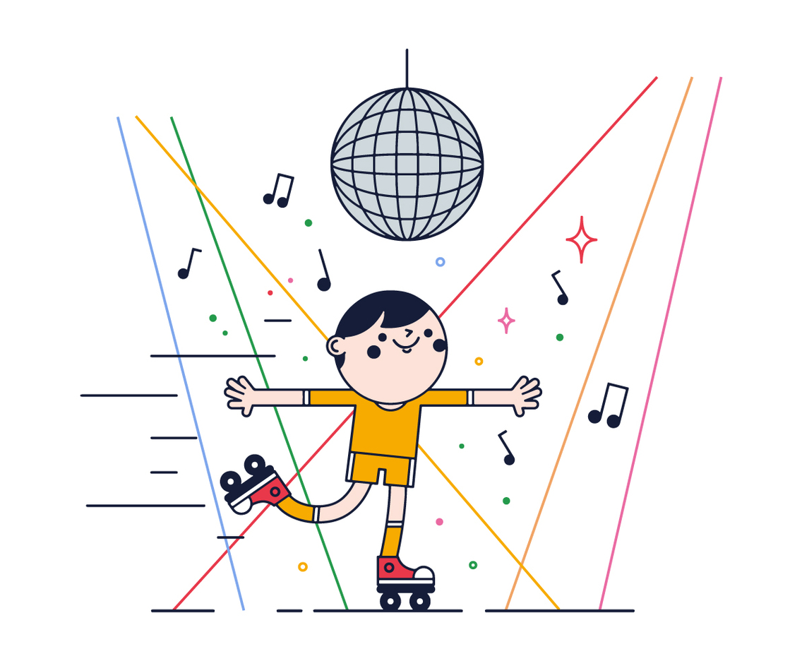 Free Skates Dance Vector