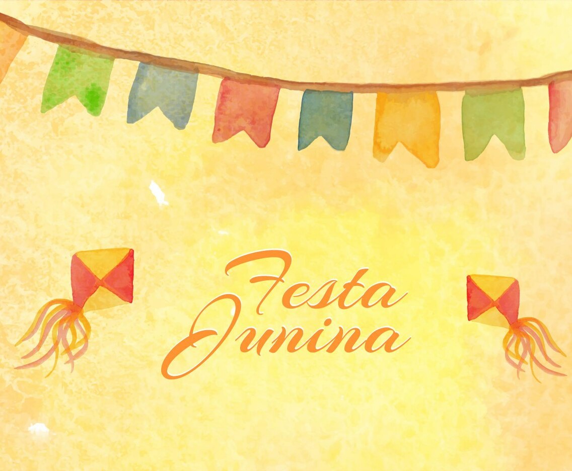 Free Vector Junina Watercolor Background