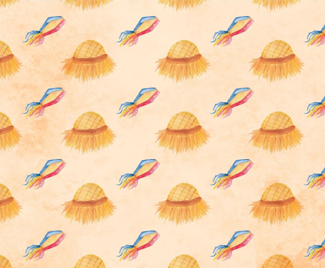 Free Vector Festa Junina Seamless Pattern