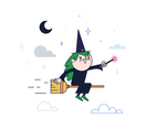 Free Witch Vector