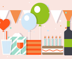 Free Party And Celebration Vector Illustration