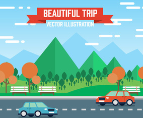 Free Landscape Vector Illustration