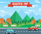 Free Landscape Vector Illustration