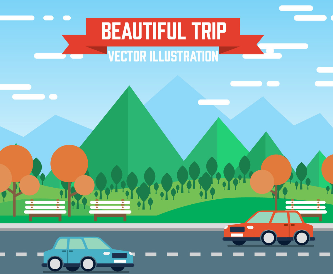 Free Landscape Vector Illustration