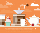 Free Coffee Background Vector
