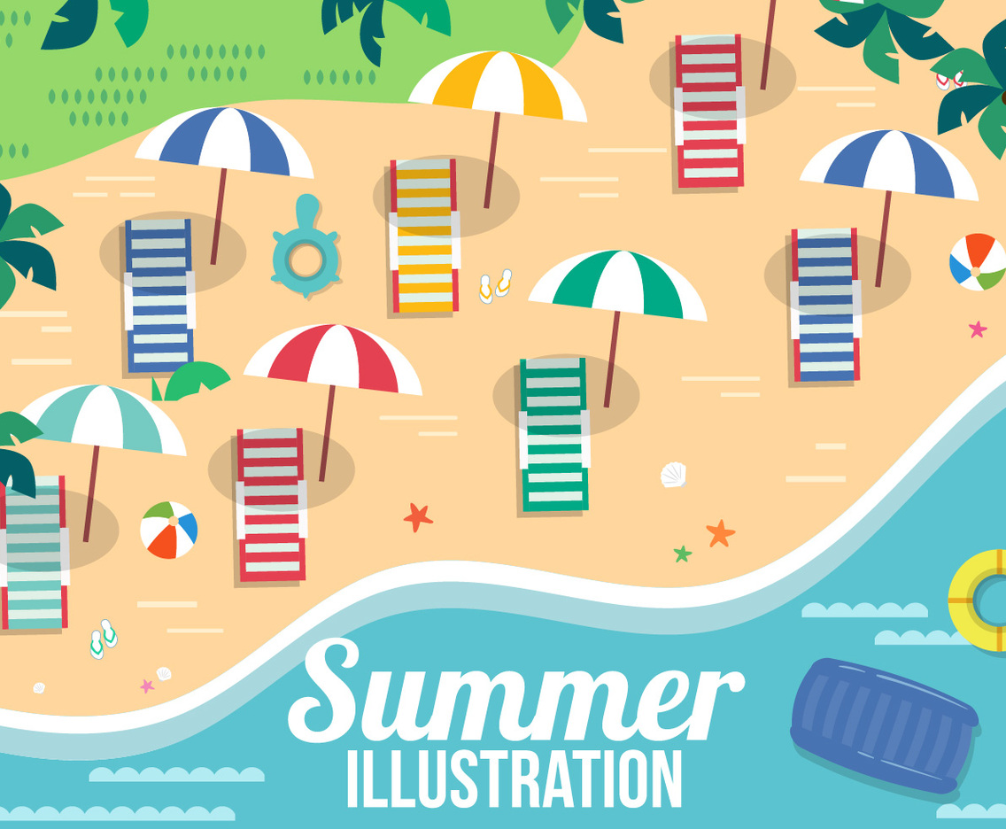 Free Vector Summer Elements