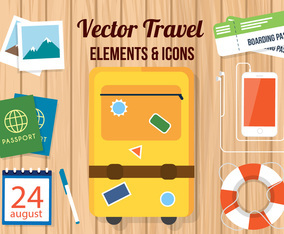 Free Vector Travel Accessories