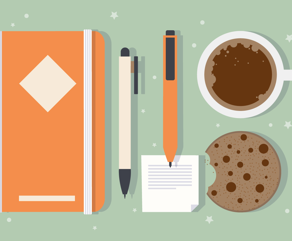 Free Morning Cookie Vector Illustration