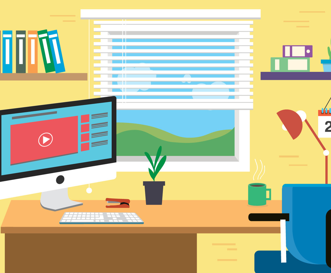 Free Designers Space Vector with a View