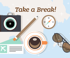 Free Take a Break and Travel Illustration
