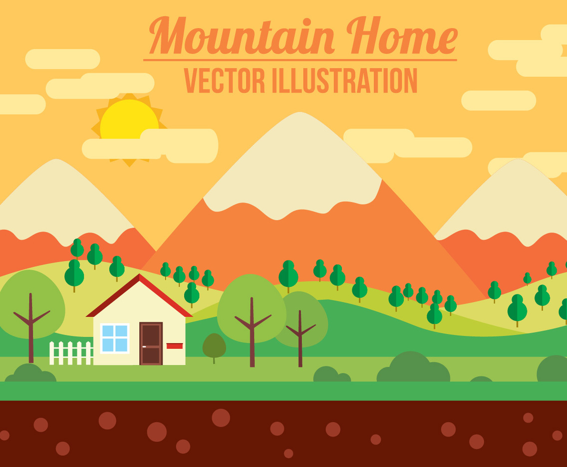 Free Mountain Vector Illustration