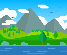 Free Landscape Vector Illustration