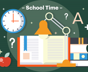 Free School Time Vector Illustration