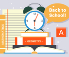 Free Back To School Books Illustration