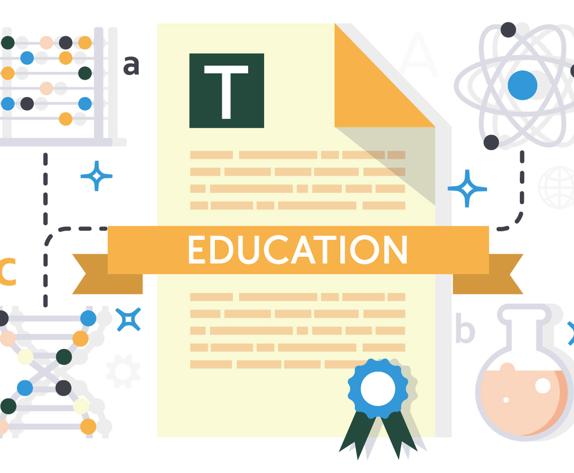 Free Flat Education Vector Illustration